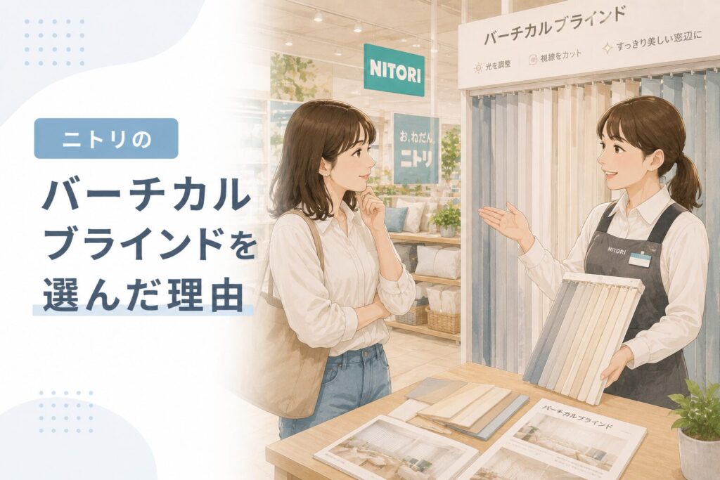 ニトリのバーチカルブラインドを選んだ理由