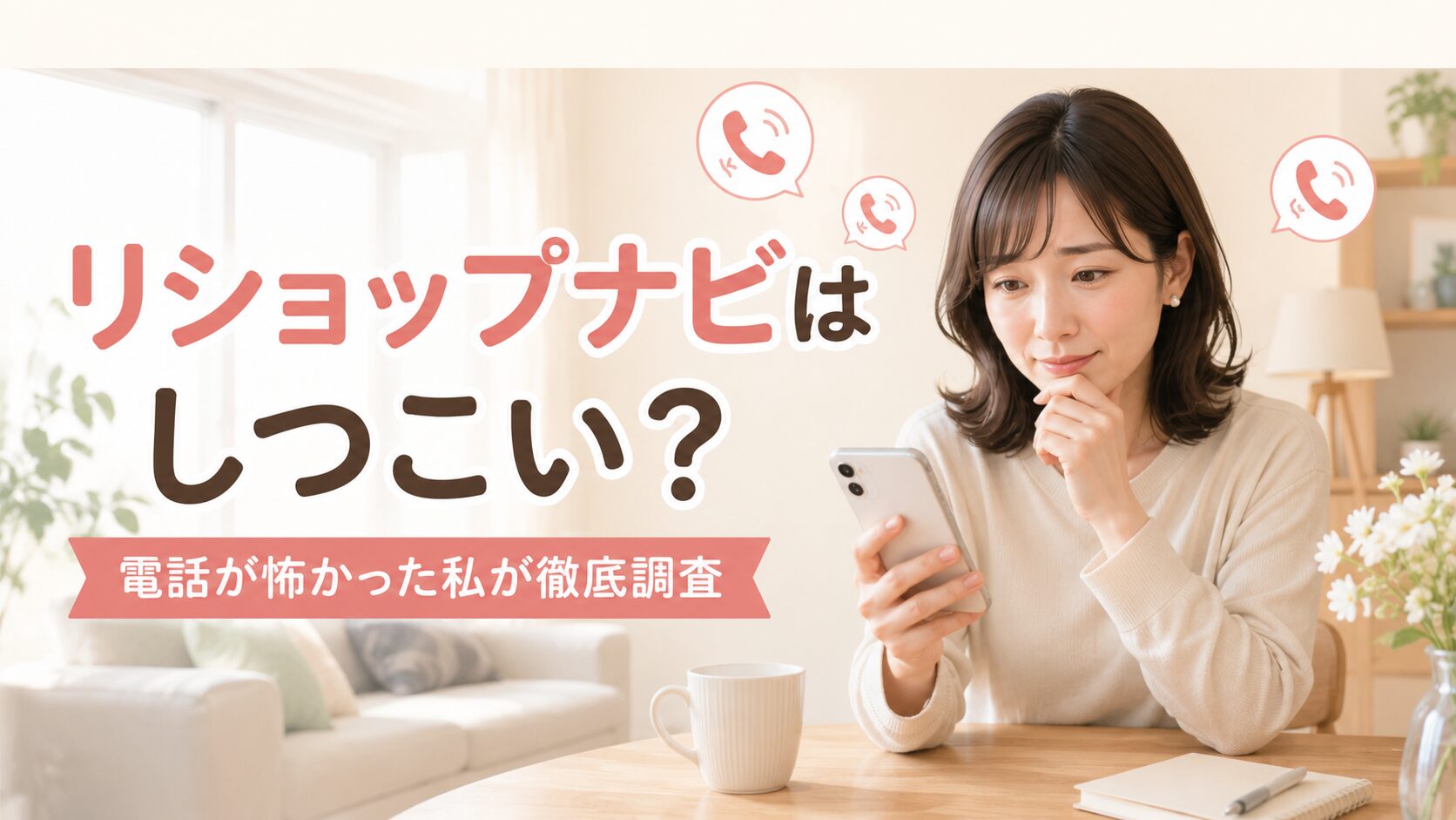 リショップナビはしつこい?電話が怖かった私が徹底調査